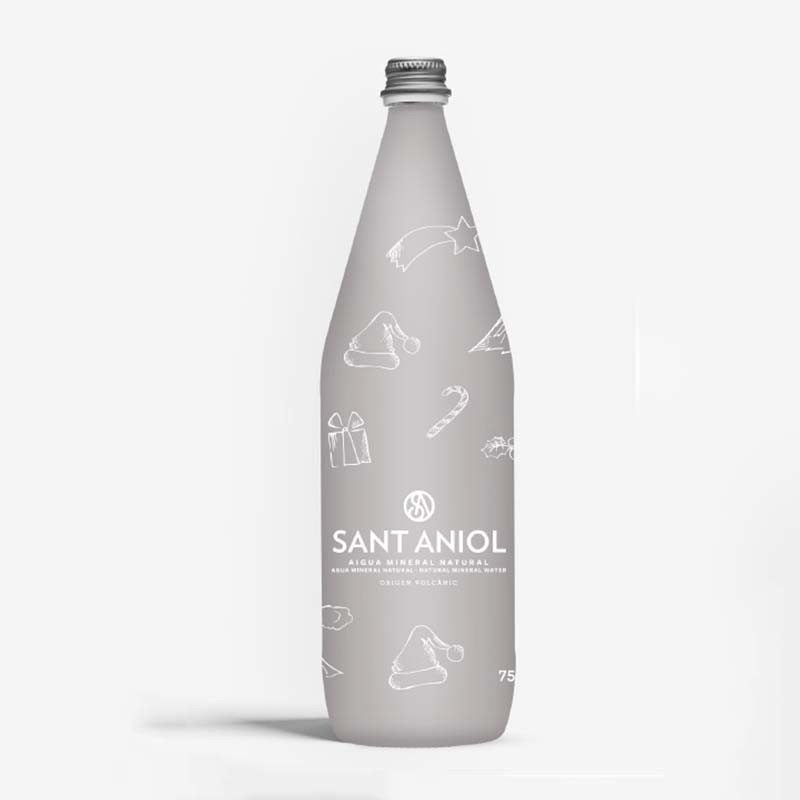 AGUA MINERAL NATURAL EDICION NAVIDAD CRISTAL 15/750ml